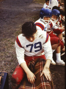 Frank Imbrogno injured during Rams Football game. 1960’s.