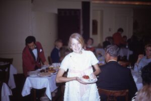 Cindy Warner, HHS ’78, seen at an HHS graduation dinner for her brother, Kurt, in 1972.