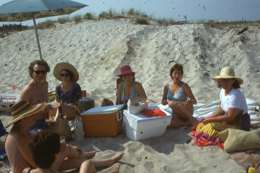 Group of Hastings friends at Jones Beach in the summer of 1976
