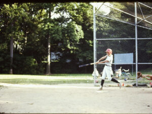 Little League; Hawks batting practice in 1970