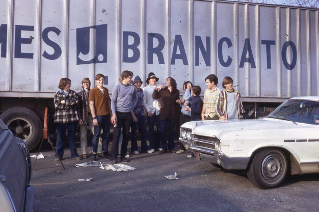 Newspaper Recycling Event in 1971