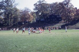 Hastings Rams Football game at Reynolds Field in 1966.