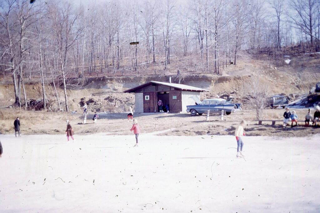 Picture of the shed at Sugar Pond in 1968