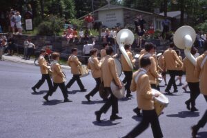 Memorial Day Parade 1967 – Percussion section of the HHS Marching Band