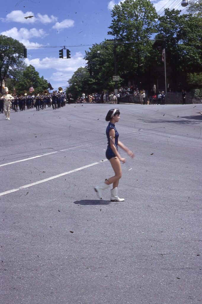 Memorial Day Parade 1967 – A Twirler at 5 Corners