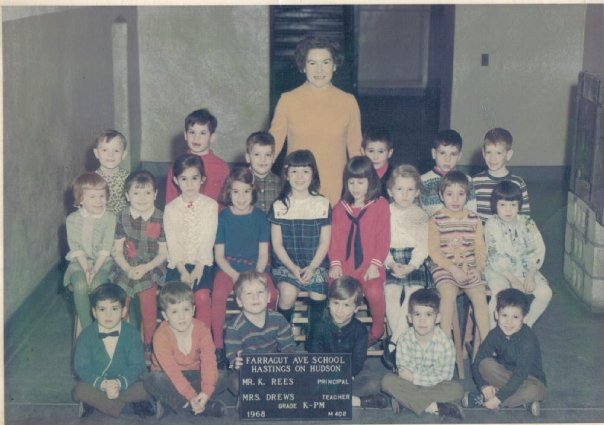 Class of 1980 while in Kindergarten in 1968 with Mrs. Drewes.