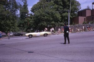 Memorial Day Parade 1970 – Car driving the Poppy Girl