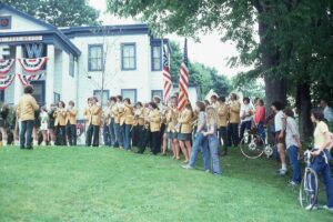 Memorial Day Parade 1976 – HHS Marching Band playing in final ceremonies