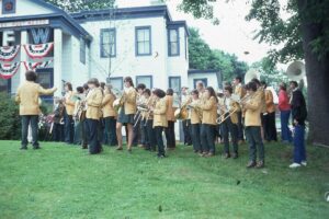 Memorial Day Parade 1976 – Band performing final ceremonies in VFW Park