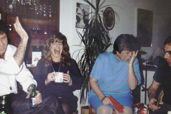 Group of HHS Class of 1976 at a party in the 1980’s