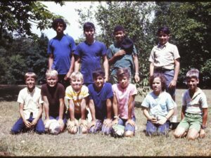 Little League Hawks at their post season party at Draper Park 1971