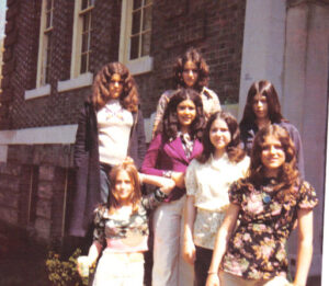 Girl group on School Street in the 1970’s