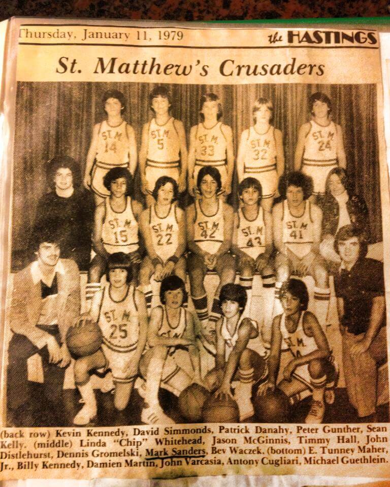St. Matthews Crusaders Basketball Team in 1979