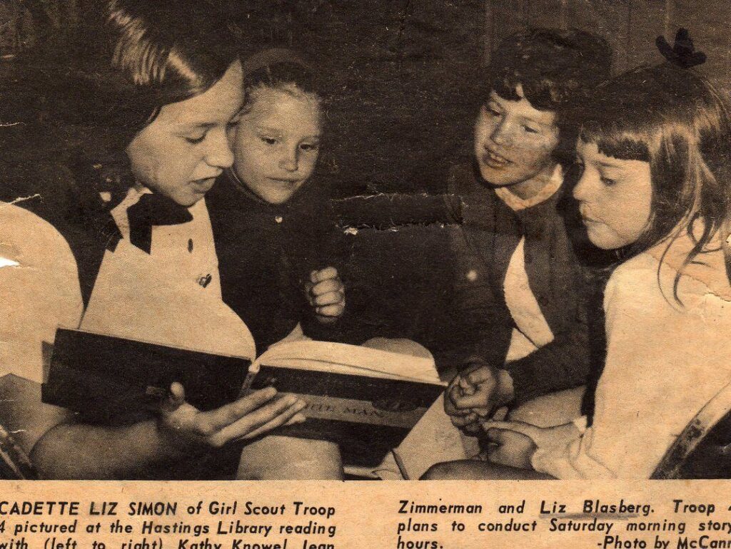 Hastings Girl Scouts in 1966