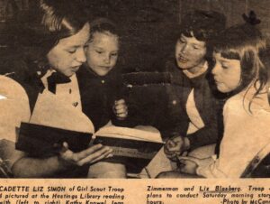 Hastings Girl Scouts in 1966