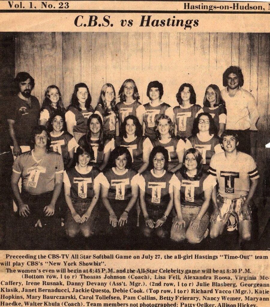 All Girls Time Out Softball Team 1970’s