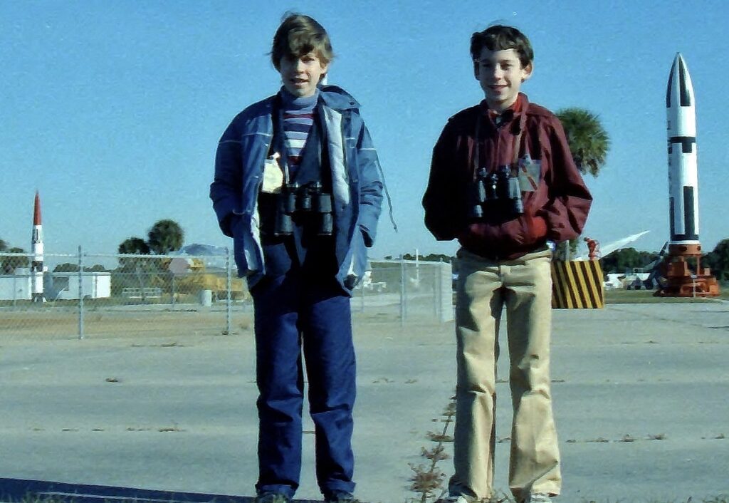 Paul Mifsud and Greg Benedis Grab on a science trip in the mid 1980’s.