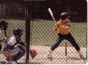 Keith Fagan up at bat during an HHS Baseball game in the 1980’s.