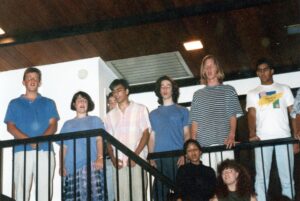 The Madrigals singing at the Morgenlanders’ house in the late 1980’s.