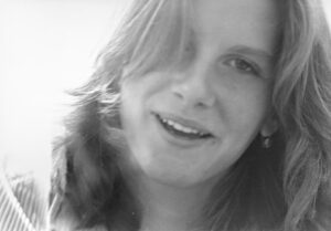 Close-up photo of Annie Richards, circa 1980.