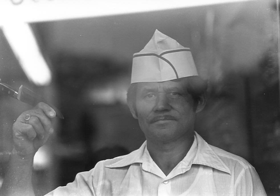 Otto Hoelegar from Manor Market, circa 1980.