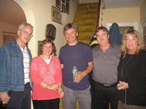 Five HHS Alumni from the 1970’s at a party circa 2008.