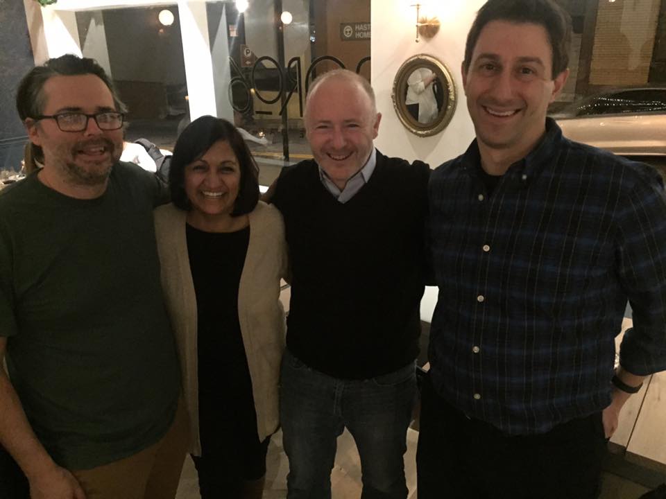 HHS Class of 1990 Alumni hanging out in Boro6 in 2017.