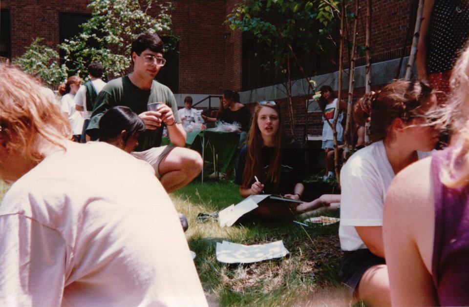 Jeff Marcus and Caroline McLoughlin at the Senior Picnic in 1991.