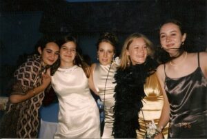 5 girls on 1996 Prom Night.