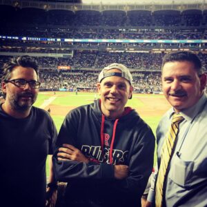 Rich Lovejoy, Danny Turco, and John Capuano at Yankee Stadium, circa 2017.