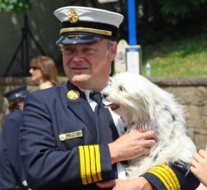 Memorial Day Parade, 2009.  Fire Department Chief, Stephen Pecylak.