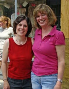 Nora Maher and Kathy Finnegan at the Memorial Day Parade in 2009.