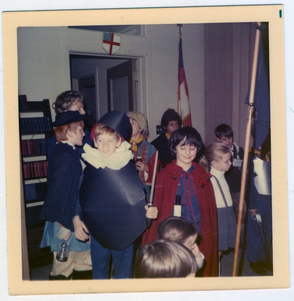 Cub Scouts Bruce Krafft, John Lindner, and Gary Weinberg