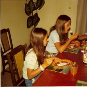 Gail Gustafson’s 12th birthday party featuring Bronwyn Eaton and Mary Richards.
