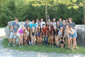 Big group of HHS Students hanging out in 2013.