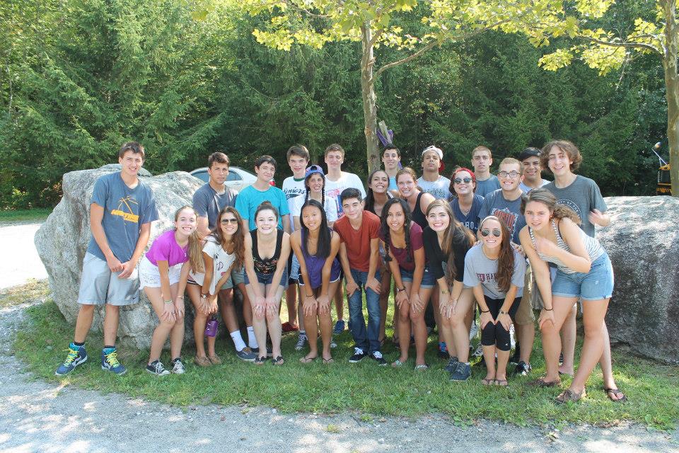 Big group of HHS Students hanging out in 2013.