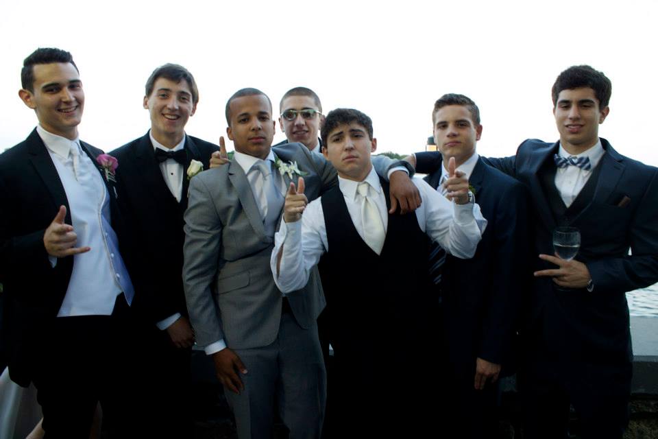 Big group of HHS guys at the 2014 Prom.