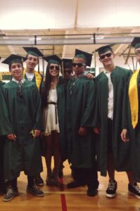 Group of graduates at the HHS 2014 Graduation.