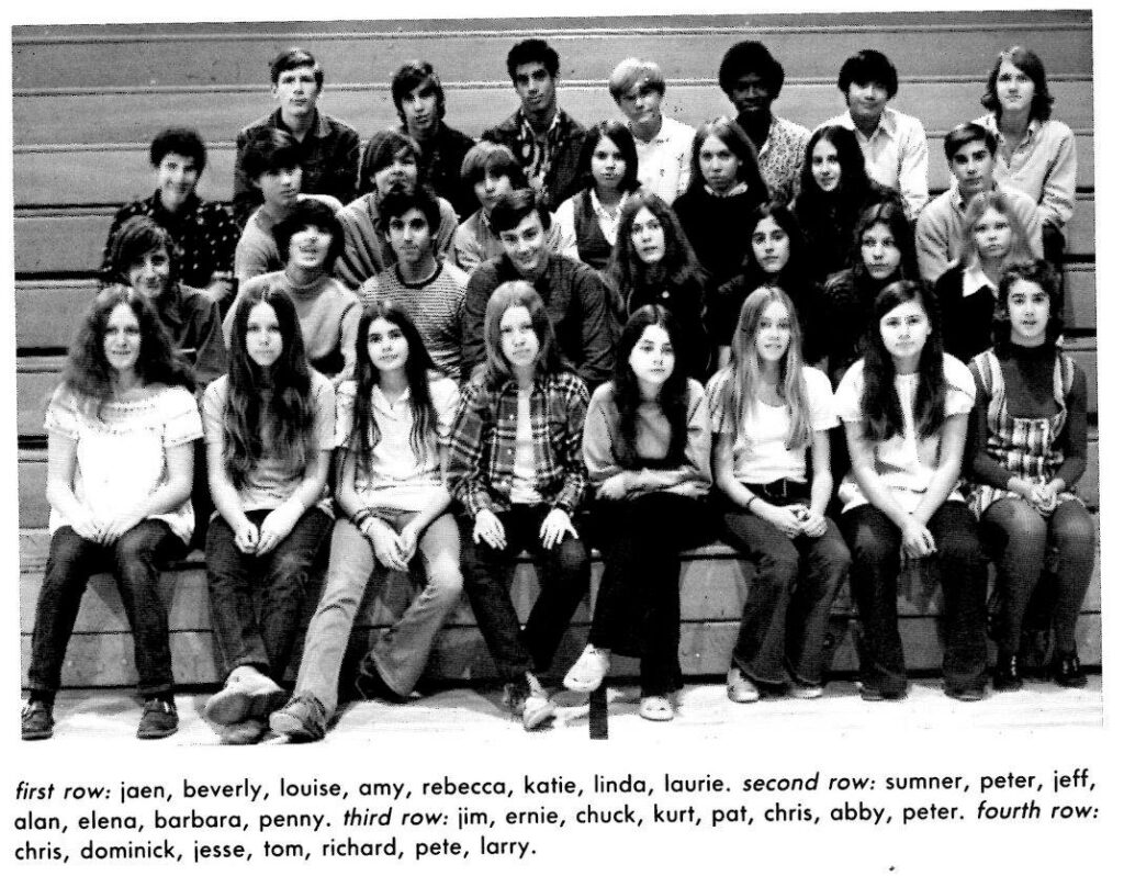 Class Pics – Class of 1975, 9th grade, group 5, 1972.