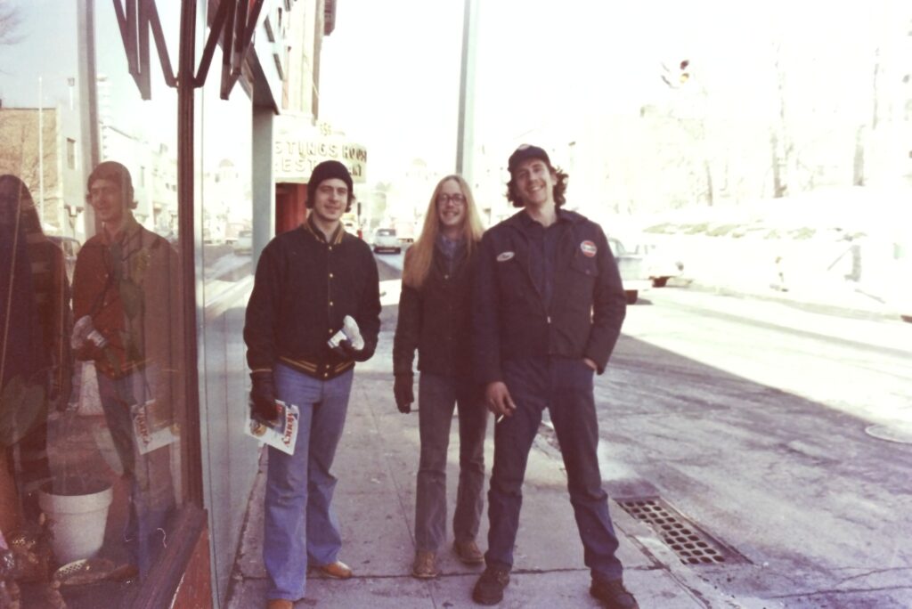 Jay Shivas in the middle on Warburton Avenue in the 1970’s