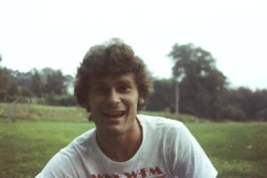 A smiling Andrew Myhal at Reynolds Field in the 1970’s