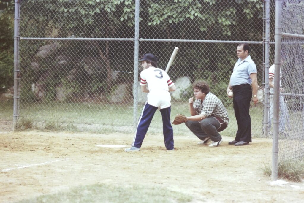 Adult Softball game at Zinsser Park in the late 1970’s