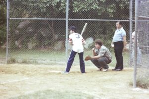 Adult Softball game at Zinsser Park in the late 1970’s