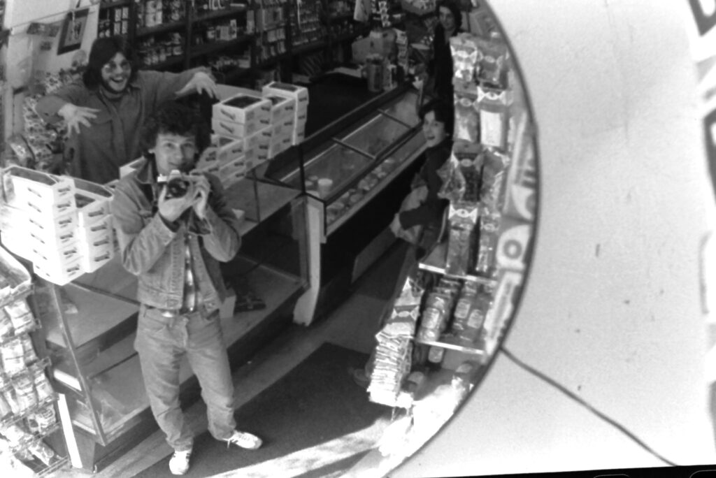 Andrew Myhal, John Fagan, and Chip Bingham at Logue’s Deli in the 1970’s
