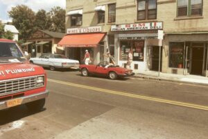 Greg Shuluk getting in a car in front of the S&M Deli
