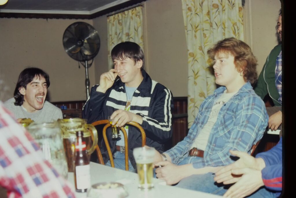 Jim Grande, John Stathopoulos, Terry Collins, circa 1981
