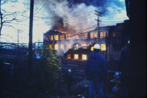 The big fire on the Hastings Waterfront